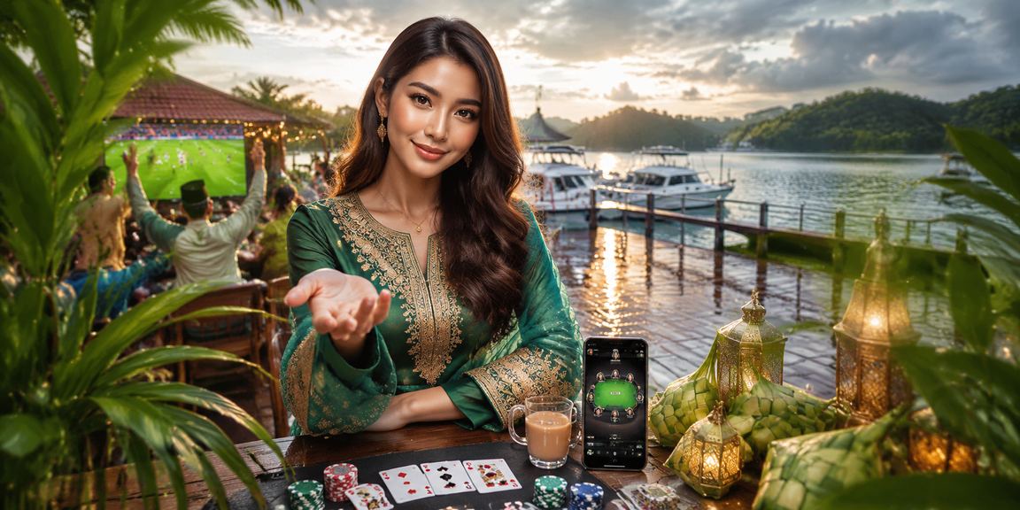 Pemain Malaysia menikmati permainan poker dalam talian ra888 sempena perayaan Hari Raya
